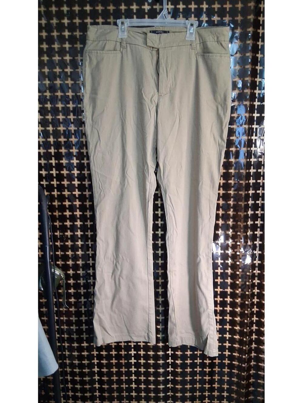 Riders by Lee Khaki Pants Size 14 Long Bootcut Stretch